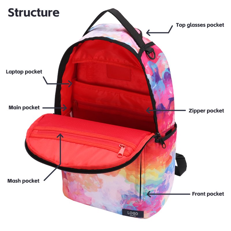 luxury designer travel casual sports backpacks men custom print computer laptop backpack bag school bags unisex with logo