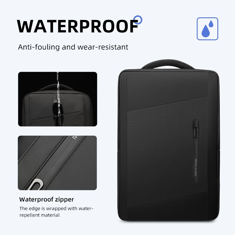 Mark Ryden Factory wholesale custom men's backpack waterproof outdoor work travel backpack shoulder bag MR9299JP-B