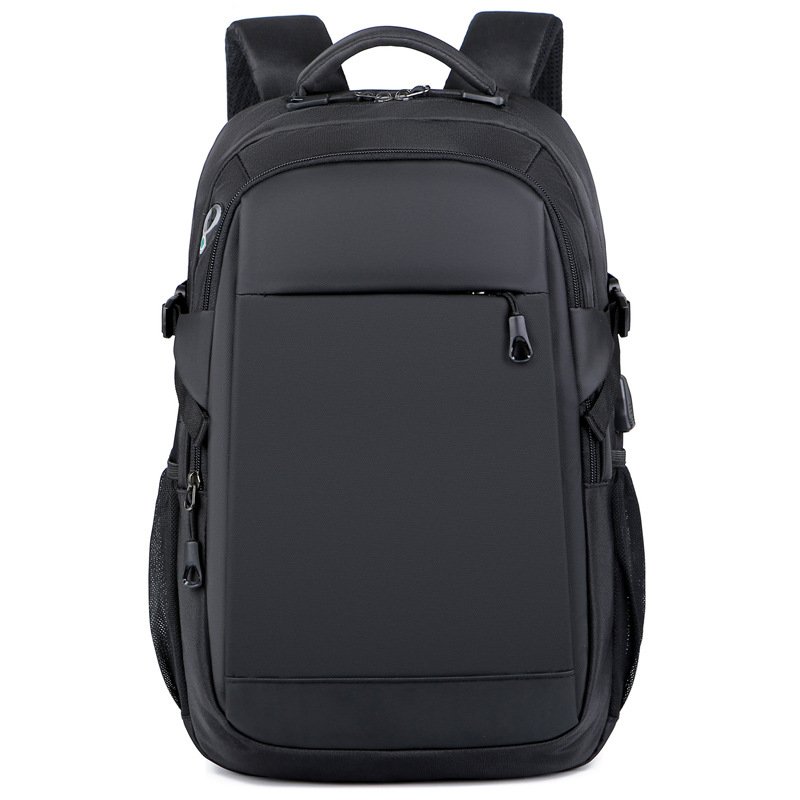 15.6 Inch Custom Logo Waterproof Oxford Pu Material Business Men Day Pack Bag Travel Laptop Backpacks