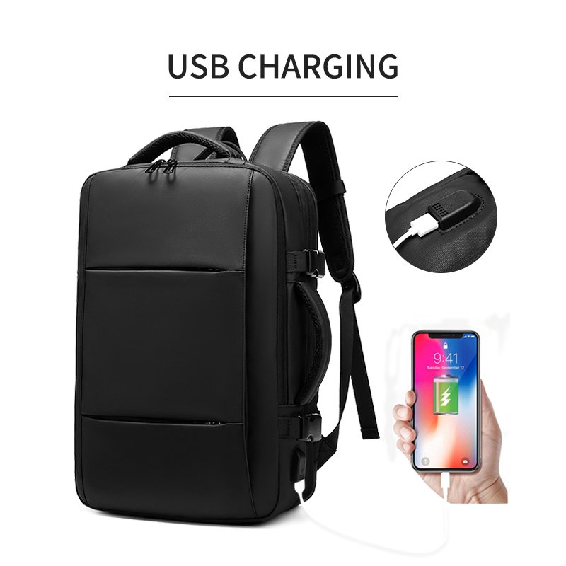 Business Backpack For men Bagpack With USB Charging Port Laptop Travel Backpack Bag