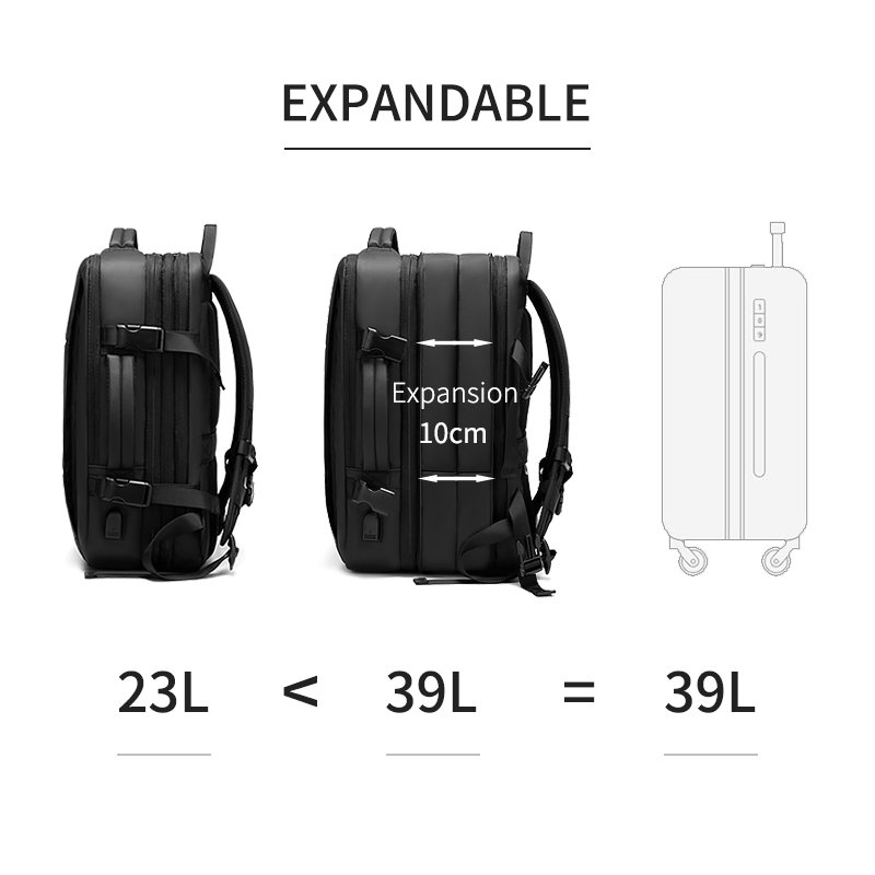 Business Backpack For men Bagpack With USB Charging Port Laptop Travel Backpack Bag