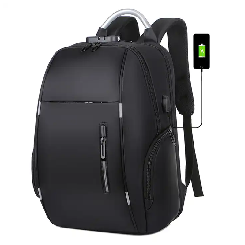 Wholesale Custom Logo Oxford Waterproof Anti Theft Password Lock School Business Travel Mochilas Bag Laptop Backpack With USB