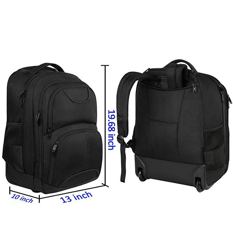 Luggage Business Backpack with Wheels Travel-Friendly Rolling Laptop Backpack for Men Women