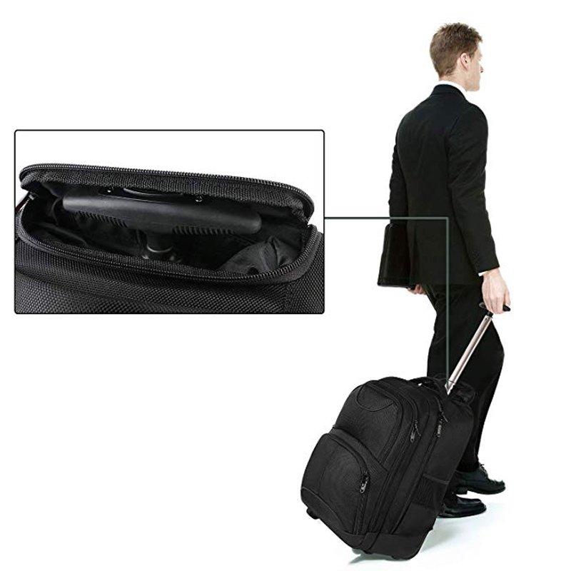 Luggage Business Backpack with Wheels Travel-Friendly Rolling Laptop Backpack for Men Women