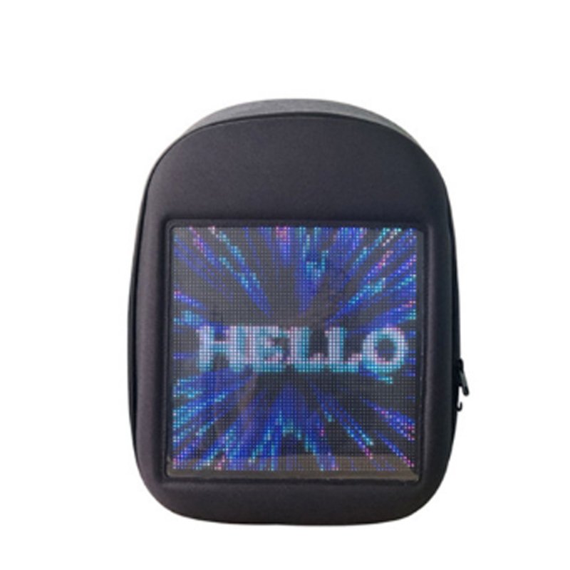 LED Backpack Programmable Advertising LED Display Screen Outdoor Sports Hip Hop Travel Custom Writing DIY Message LED Backpack