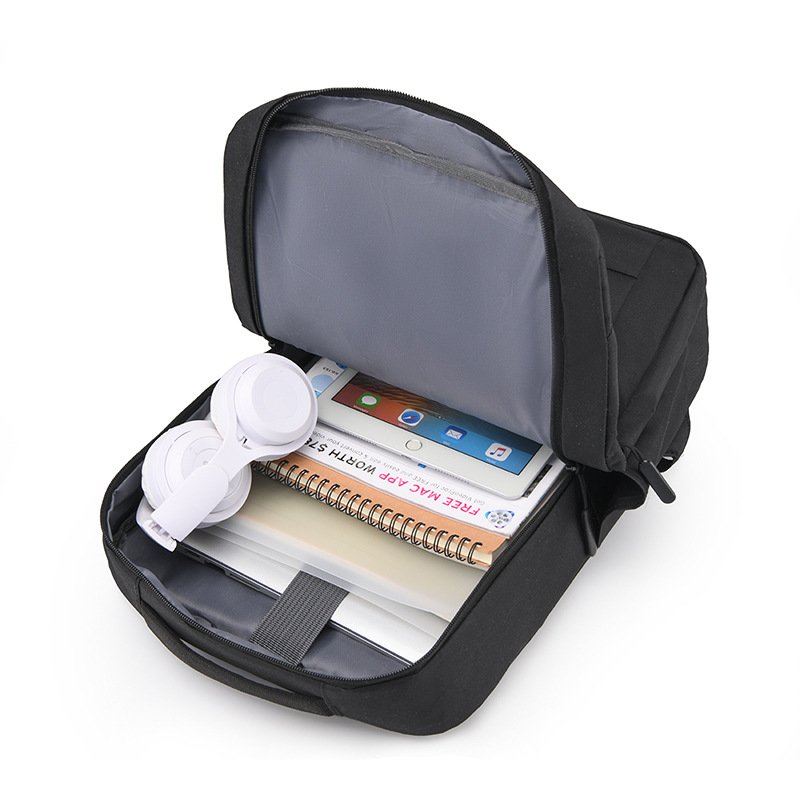 Custom Waterproof Travel School Business Laptop Backpack With USB Charging Port for Men Women
