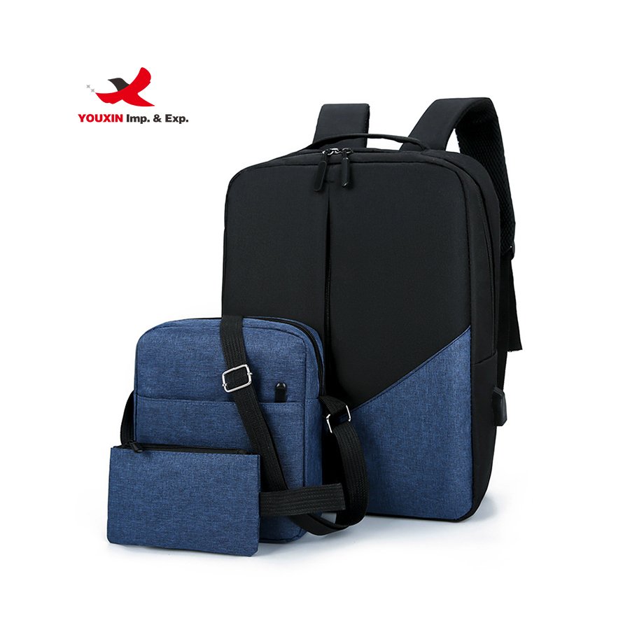 Laptop Backpack Laptop Bag Computer Backpack Most Popular Business 3 in 1 Polyester Fashion Backpack with Usb Charging Port L156