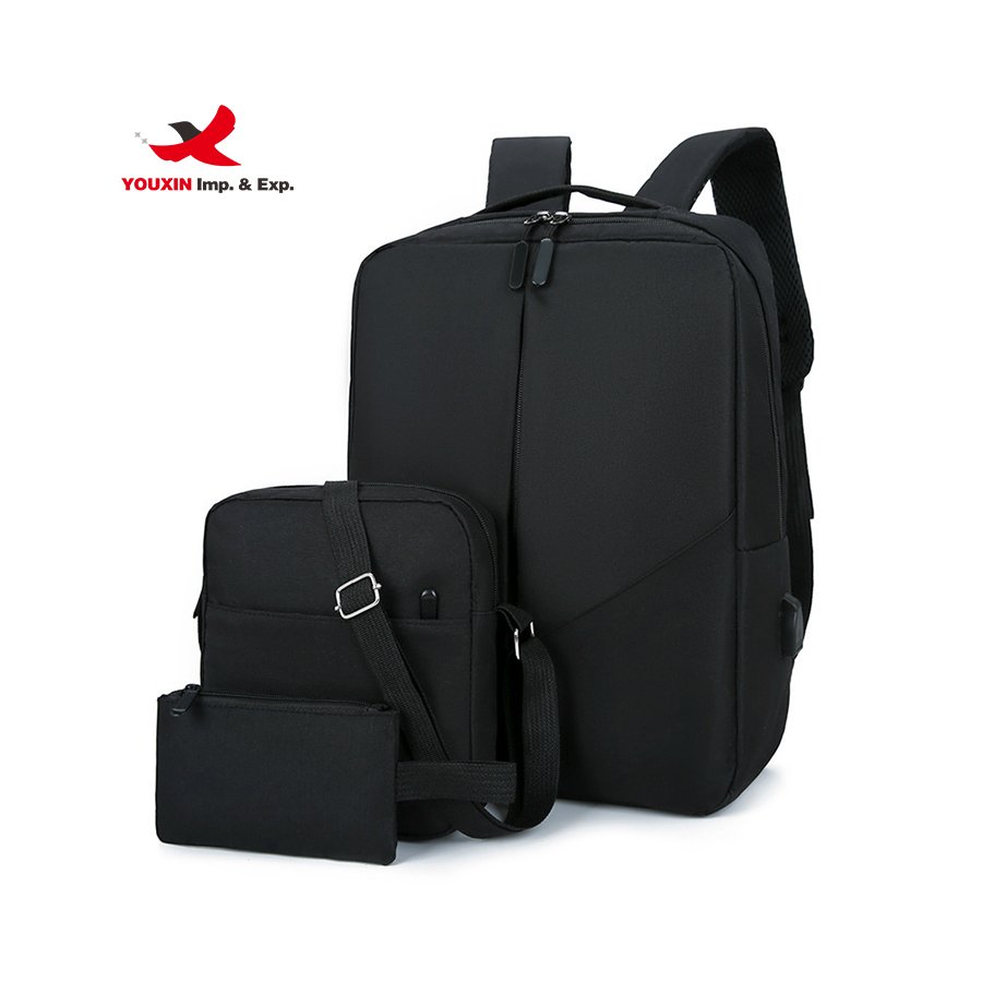 Laptop Backpack Laptop Bag Computer Backpack Most Popular Business 3 in 1 Polyester Fashion Backpack with Usb Charging Port L156