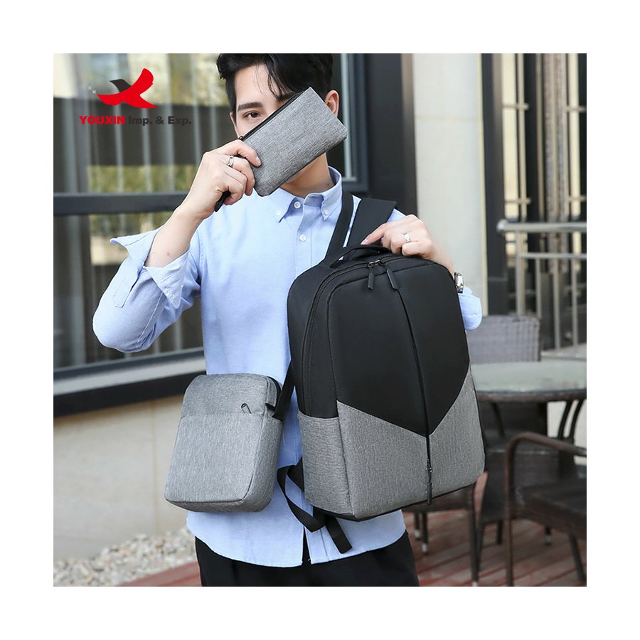 Laptop Backpack Laptop Bag Computer Backpack Most Popular Business 3 in 1 Polyester Fashion Backpack with Usb Charging Port L156