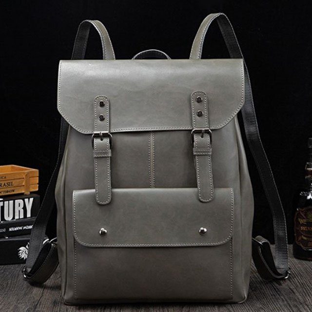 New High Quality Crazy Horse Leather Backpack for Men Laptop Backpack Vintage Travel Office Bag Large Capacity School Shoulder