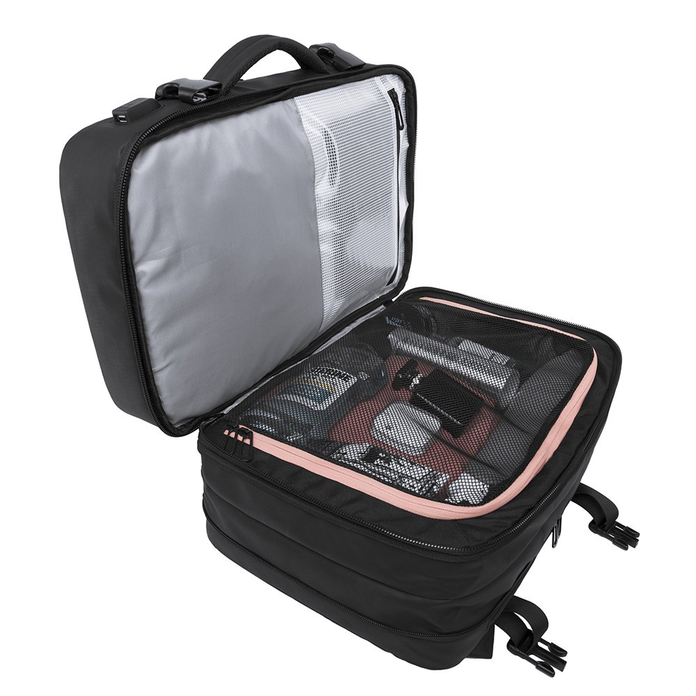 Promotional Custom Logo Nylon Oxford Gym Travel Bag Hand Luggage Laptop Backpack For Men With USB