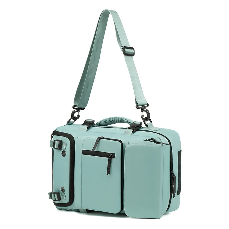 Wholesale Business Fashionable Water-Resistant Polyester Laptop Backpack Casual Travel Tote Custom Zipper USB Charging Features
