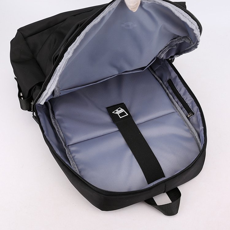 Large capacity business student camping hiking multi-function nylon men custom backpack waterproof with usb charge laptop