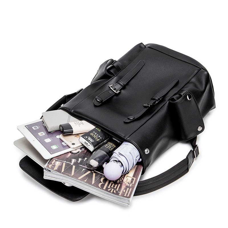 luxury designer backpack custom logo men's waterproof casual sports backpacks new pu custom vegan leather laptop backpacks