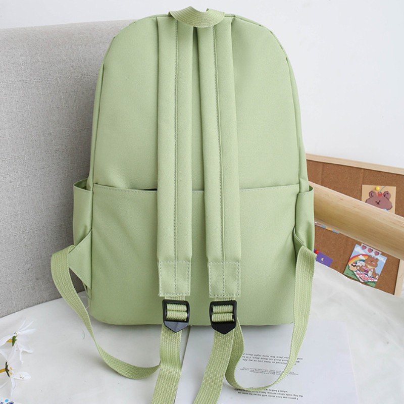 4 in 1 Custom Logo Fashion Women Girls Laptop Backpack Set Cute Bear Accessory Large Capacity Travel School Bag for Teenagers