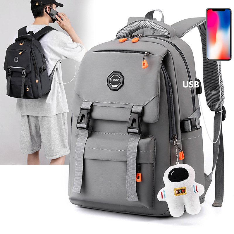 Large-Capacity Casual Business Travel Bag Fashion Cool Travel Student School Laptop Backpack Multi-Pocket Breathable Water