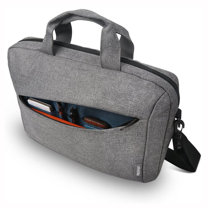 New Men's Business Casual Single-shoulder Laptop Backpack Solid Color Large Capacity Notebook Messenger Bag Portable Briefcase