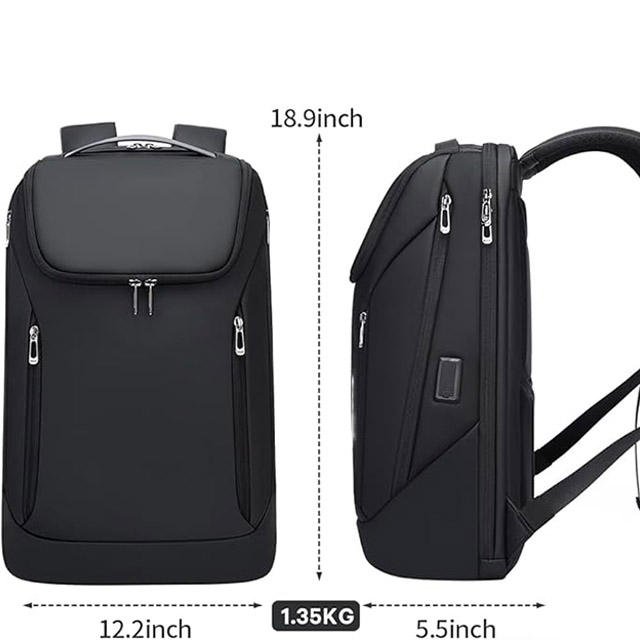 Custom BSCI 15.6-Inch Man Laptop Backpack New Waterproof USB Business Bag for Travel Outdoor Leisure