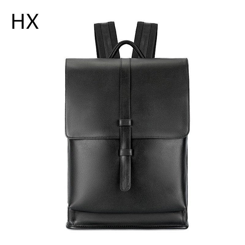 Hot Selling 13inch Fashion Outdoor Commuting Travel Schoolbag Laptop Business Waterproof Mochila PU Leather Backpack