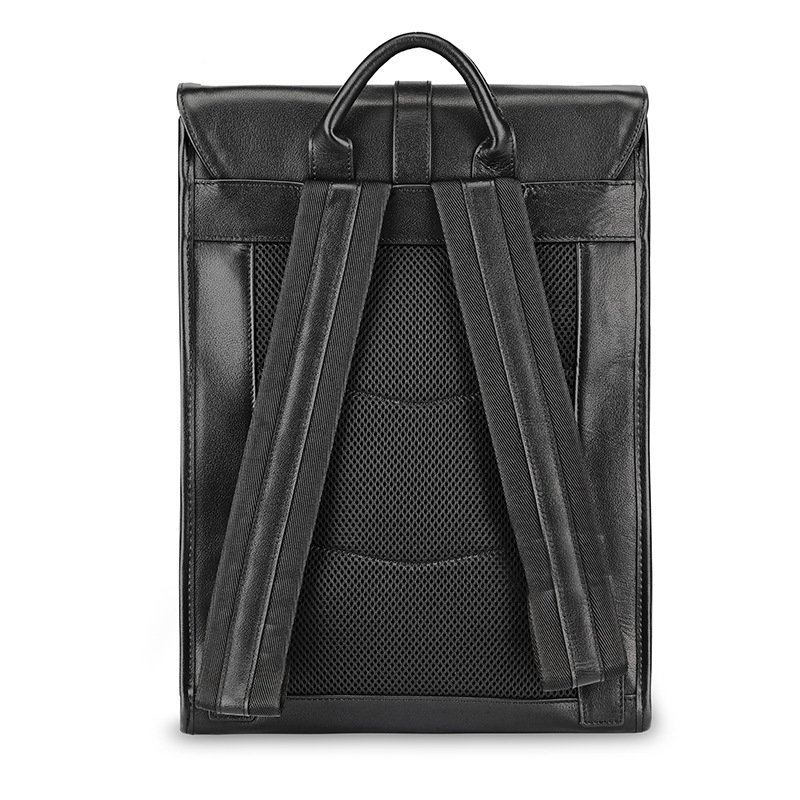 Hot Selling 13inch Fashion Outdoor Commuting Travel Schoolbag Laptop Business Waterproof Mochila PU Leather Backpack