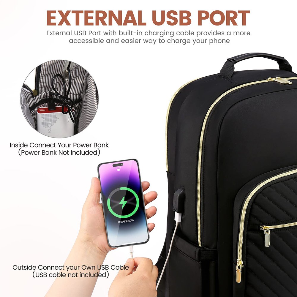 BSCI custom Laptop Backpack for Women 17.3 inch,Cute Womens Travel Backpack Purse,Professional Computer Bag