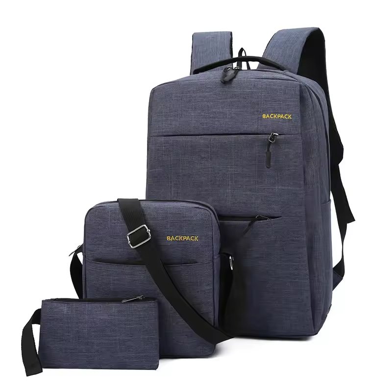 Custom Logo Business Computer Bag Laptop Student School Backpack with USB Charging Port