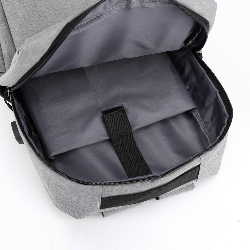 Custom Logo Business Computer Bag Laptop Student School Backpack with USB Charging Port