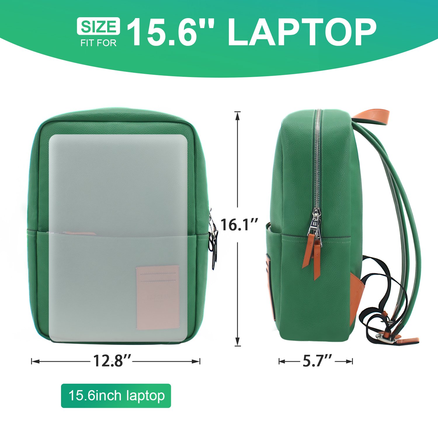LAPOLAR Laptop Backpack 15.6 Inch,Business Durable Laptops Travel Backpacks,Computer Backpacks for Men & Women