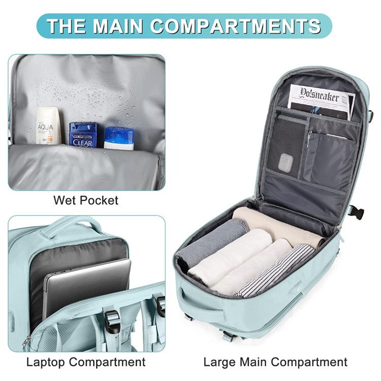 Ruicheng custom high quality travel business Backpack Men's expandable laptop backpack
