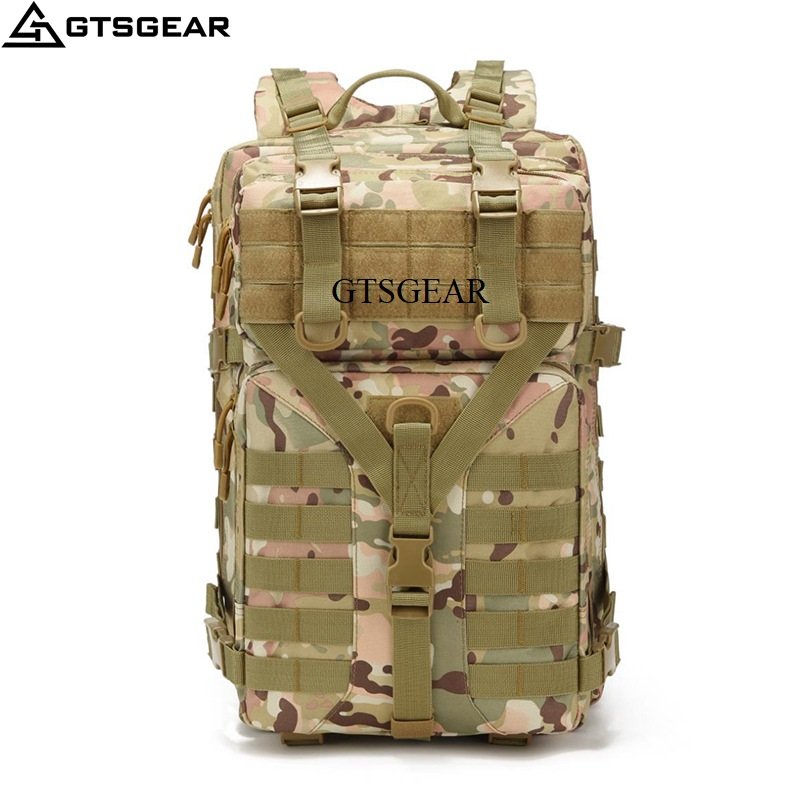 BP35 A1 Unisex Tactical Camouflage Backpack Zipper New Outdoor Multi-Functional Large-Capacity Mountaineering Hiking Camping Bag