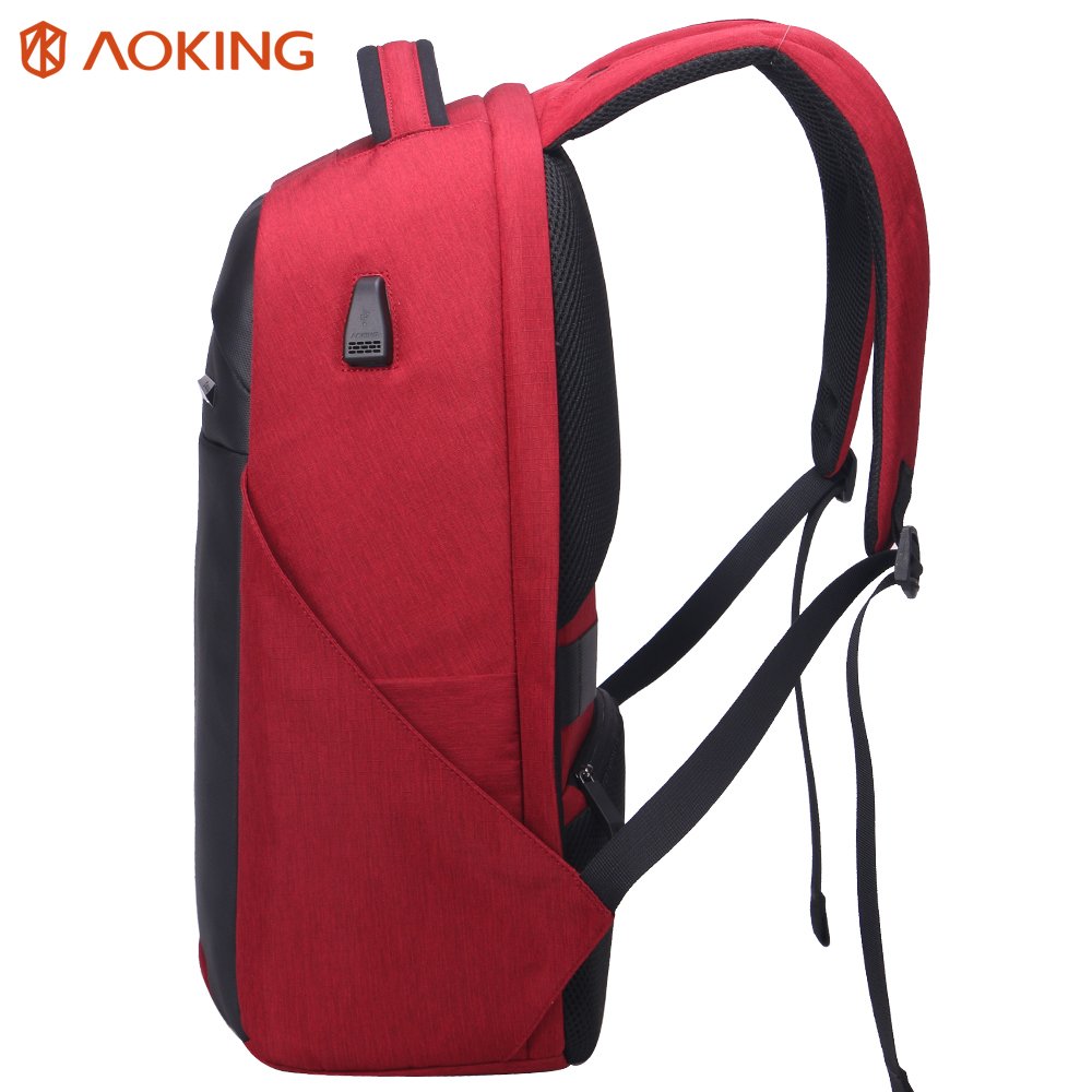 Aoking custom logo travel laptop backpack water resistant anti-theft bag usb charging bag unisex laptop backpack with Usb