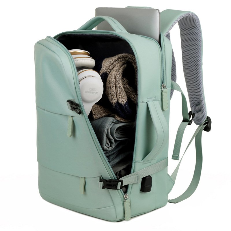 Custom lightweight double shoulders women's large capacity travel backpack multi functional laptop men's travel backpack