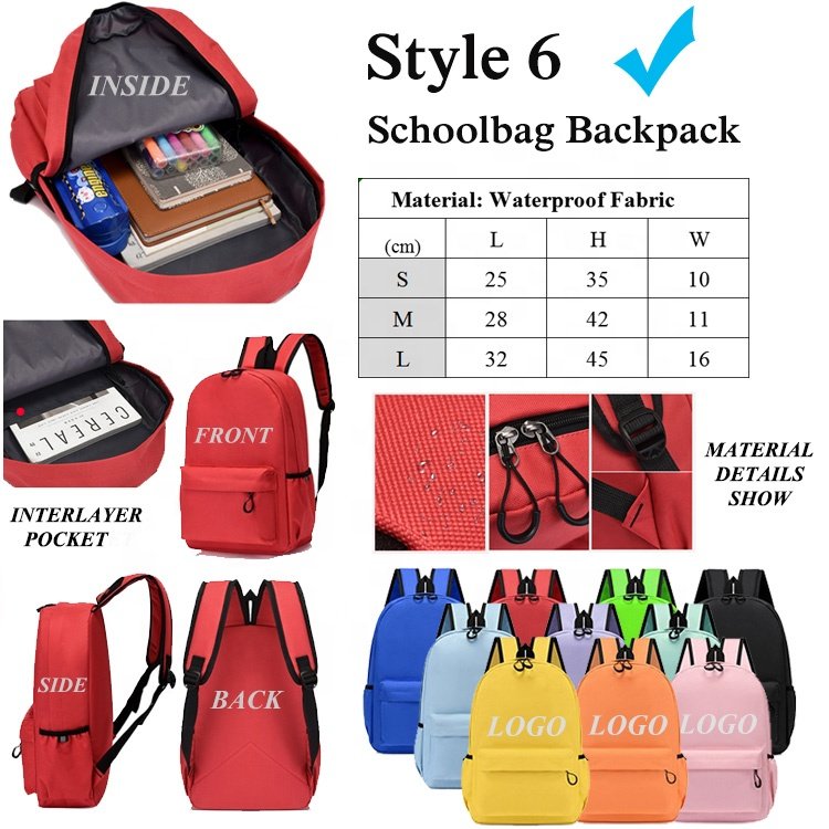 eco- friendly casual Waterproof bagpack school bag backpack business laptop backpack bags school bags girls for boys teenagers