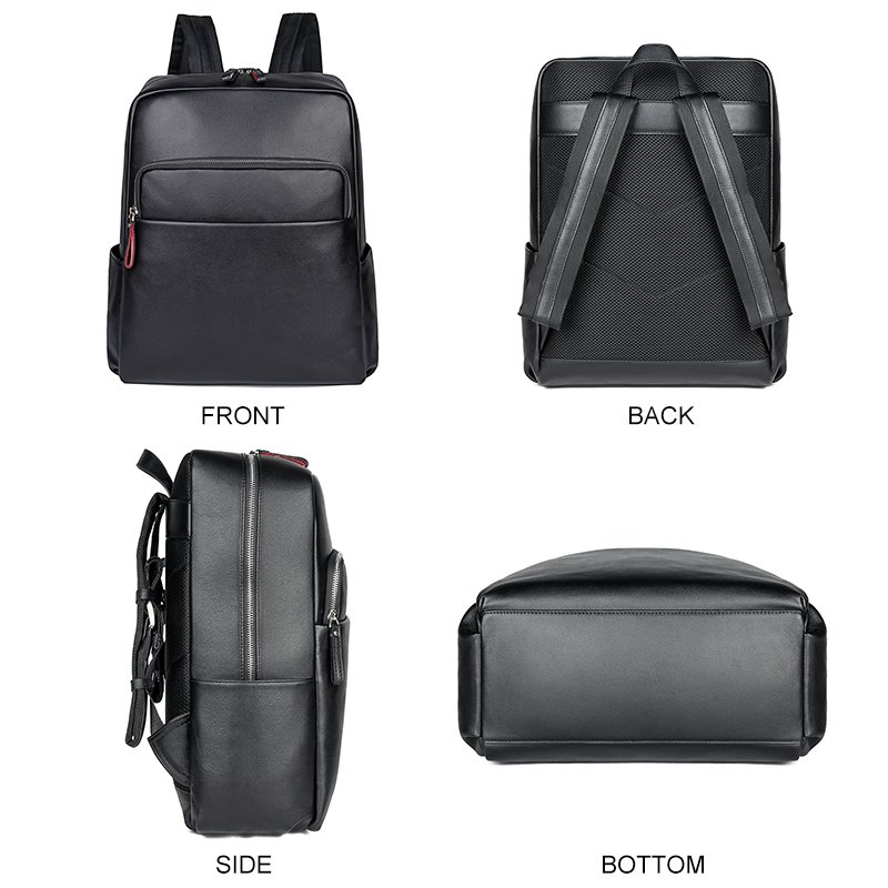 J.M.D Factory hot sell waterproof notebook wholesale mens 15.6 inch laptop bag travel custom school laptop leather backpack