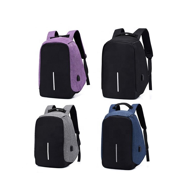 High Quality Stock Anti-theft Travel Computer Bag Polyester Waterproof Laptop Backpack