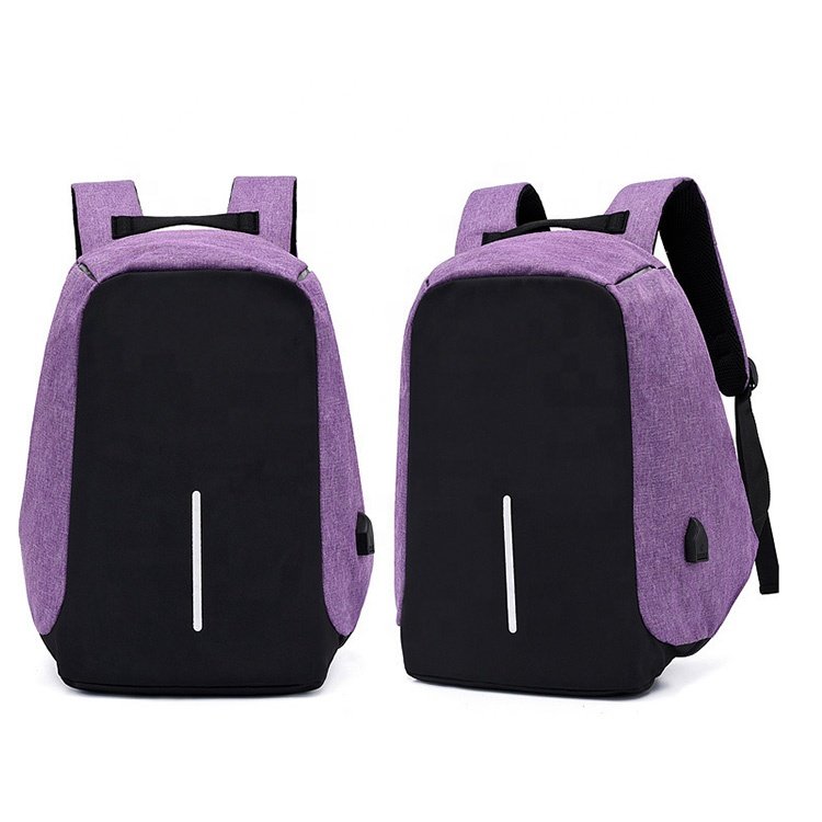 High Quality Stock Anti-theft Travel Computer Bag Polyester Waterproof Laptop Backpack
