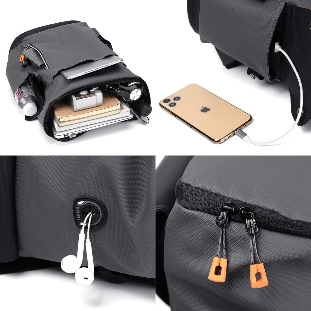 Factory price New trend business backpack men's backpack large capacity travel PU leather computer laptop Backpack