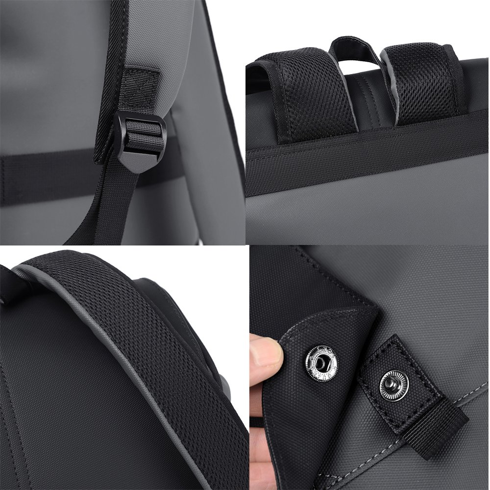 Factory price New trend business backpack men's backpack large capacity travel PU leather computer laptop Backpack