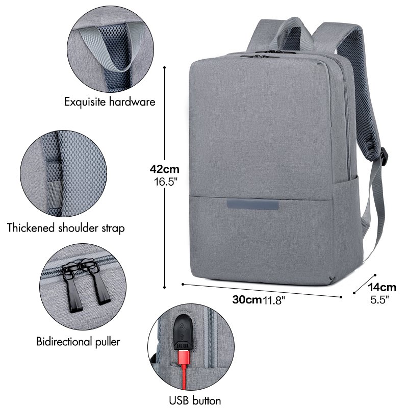 Wholesale customized Oxford Waterproof campus Schoolbag Business Travel Backpack Laptop Backpack with USB