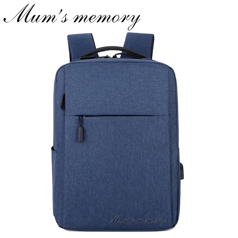 Mum's Memory Water Resistant College Bag Computer Bag Laptop Backpack Business Durable Laptop Backpack with USB Charger Port
