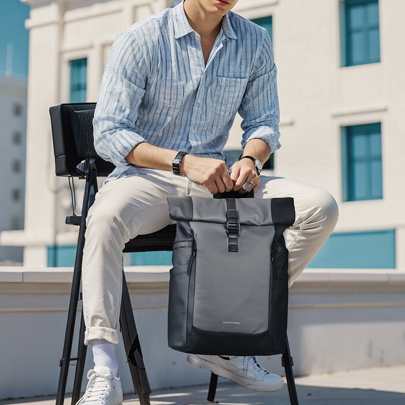 Mark Ryden Factory direct sale schoolbag computer bag custom logo men travel outdoor backpacks L_MR3807-B