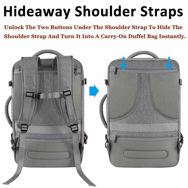 40L Large Capacity Men's Multifunctional Waterproof Computer Laptop Bag for Business Trip Travel Laptop Backpack