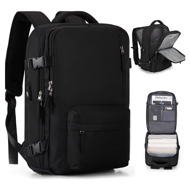 Large Capacity Travel Backpack 14 Inch Laptop Backpack With USB Charging Multi-functional Backpack With Independent Shoes Pocket