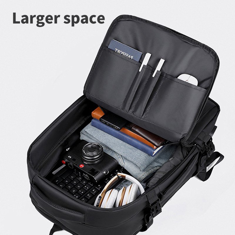 Men's 17Inch Multi-Function Large Capacity laptop Backpack with usb Waterproof Fashionable Travel Bag Business Leisure Expansion