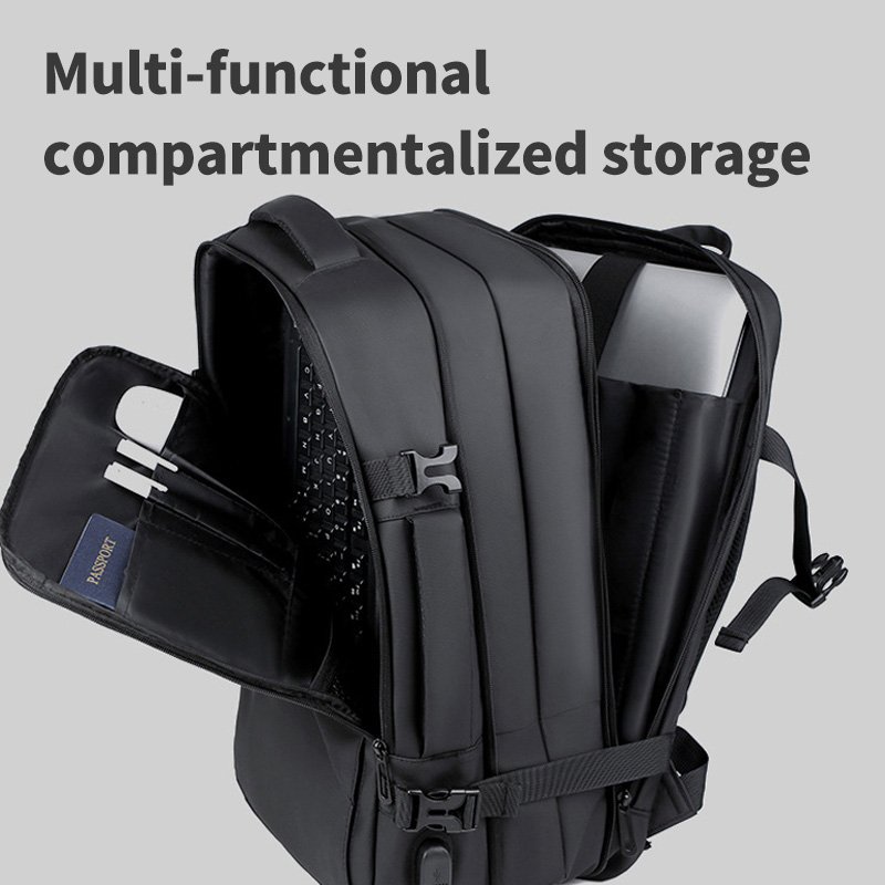 Men's 17Inch Multi-Function Large Capacity laptop Backpack with usb Waterproof Fashionable Travel Bag Business Leisure Expansion