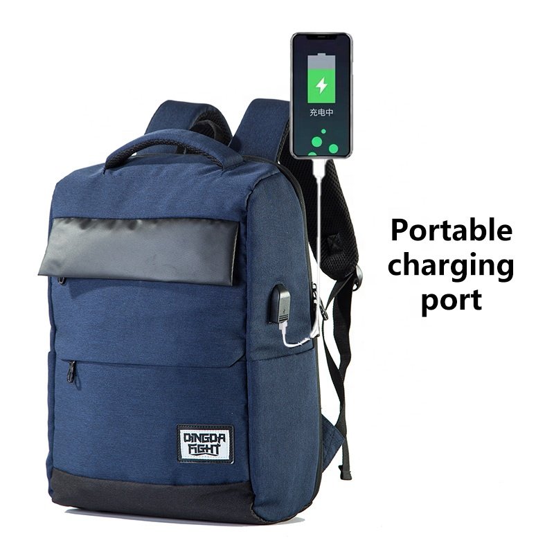 Factory Custom Travel Business Backpack Bag Mens Computer Bag charging port Black Multifunctional Male Laptop backpack