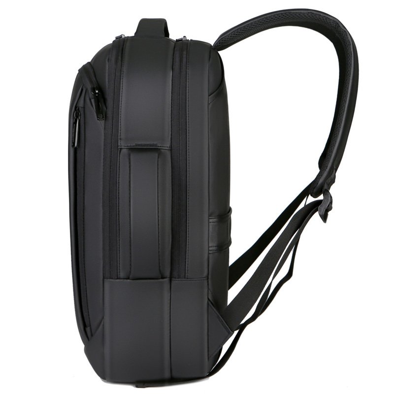 fashion simple laptop backpack anti-theft multiple function waterproof fabric large capacity business backpack