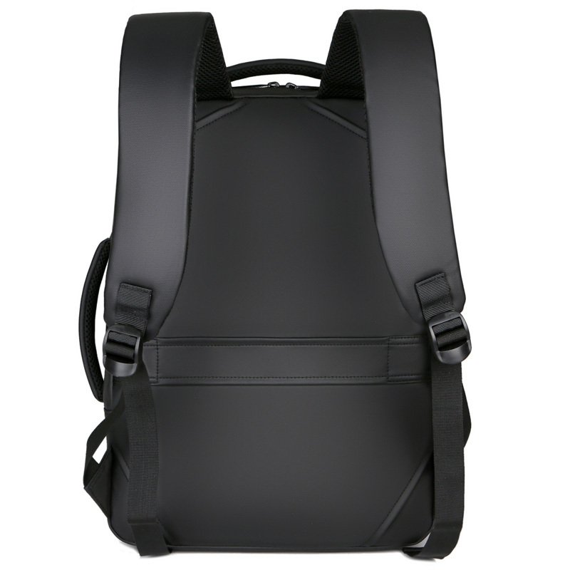 fashion simple laptop backpack anti-theft multiple function waterproof fabric large capacity business backpack