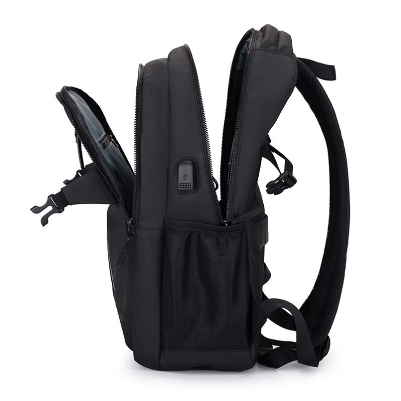 New Laptop Backpack Custom OEM Business Waterproof Leather outdoor laptop backpacks school student bags with usb daily life