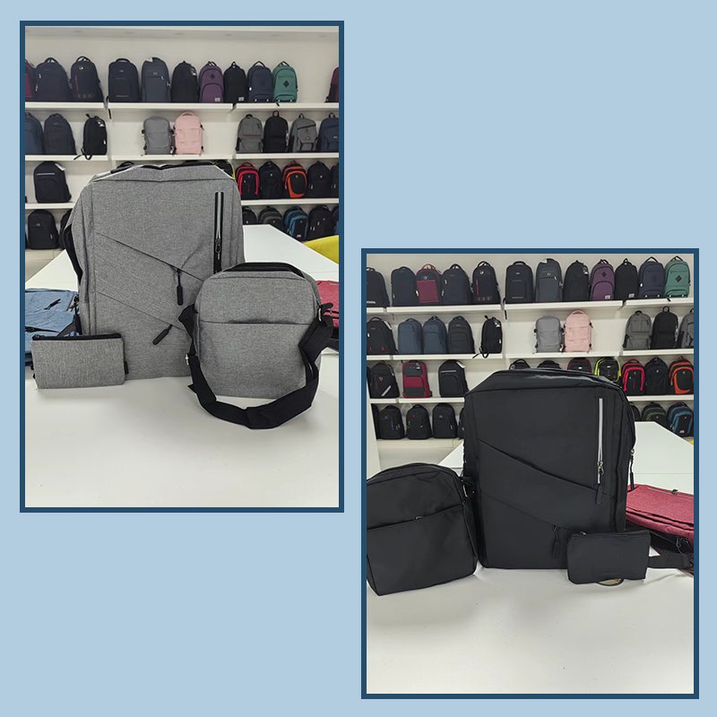 Duffel office bag for men business backbag Multifunction outdoor custom design new USB laptop backpack set
